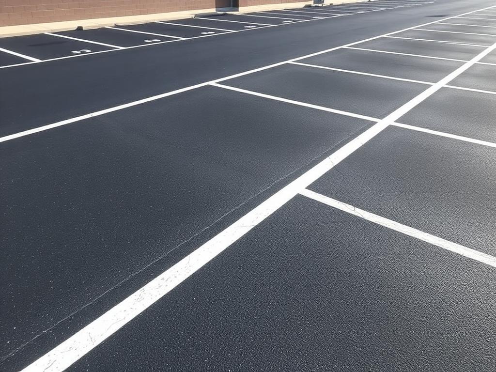 Commercial Parking Lot Sealcoating Project